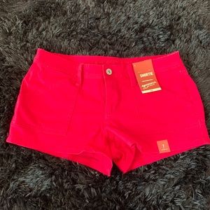 Red Arizona Mini Shorts